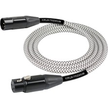 Kirlin Kırlın MWB-220-BEG-6M-WT Beyaz Mikrofon Kablosu (6 Metre) | Şık Beyaz Tasarım Xlr Bağlantı Noktalarında Üstün Tutuş ve Netlik