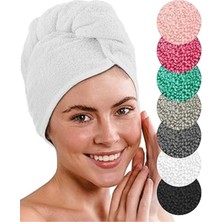 Layvera Saç Havlusu | Saç Havlusu-Makyaj Havlusu-Akrilik DÜĞMELI-%100 Pamuklu-Makyaj Bonesi-Pembe