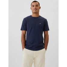 Gap V-Frch Everyday Soft Mıcro Logo Crew