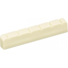 Alice A027A Klasik Gitar Üst Eşik (Aksesuar - Yedek Parça) | Sert Sentetik Malzeme, Tel Yüksekliği ve Aralığı Düzenleyici (Nut), Beyaz | Ölçüler: 52 mm Standart Genişlik