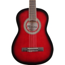 Almira MG917-JR-RDS 3/4 Klasik Gitar - Red Sunburst (Eğitim - Junior Boy) | Kırmızı Sunburst Kaplama, Hafif Gövde Yapısı, Rahat Parmak Pozisyonlaması | Uyum: 8-12 Yaş Arası Öğrenciler
