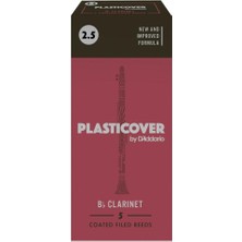 Rico RRP05BCL250 Plasticover Bb Klarnet Kamışı No: 2.5 (Profesyonel) - 5'li Paket | Plastik Kaplama, Neme Dayanıklı ve Parlak Ses Projeksiyonu
