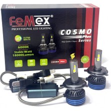 Femex Toyota Yaris 1 1999-2005 Kısa Uzun Far LED Cosmo Plus H4