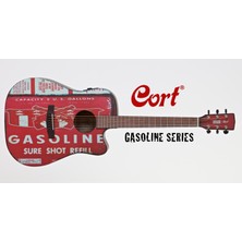 Cort GASOLINE2BKS Elektro Akustik Gitar | Siyah Satin - Özel Tasarım