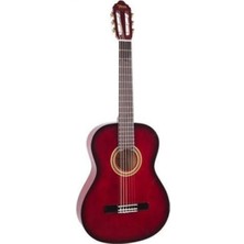 Valencia VC103TRDS Klasik Gitar 3/4 (Kırmızı Sunburst) | Sap Çelikli - Canlı Renk - Başlangıç Seviyesi