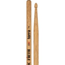Vic Firth V7AT American Classic 7A Terra Baget | Doğal Cila - Organik Hissiyat - Ahşap Uç