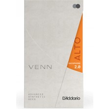 D'addario VAS0120G2 Venn Generation 2 Sentetik Alto Saksafon Kamışı No: 2.0 (Profesyonel) - Tekli Paket | Sentetik/doğal Hibrit Yapı, Üstün Dayanıklılık ve Istikrarlı Ton
