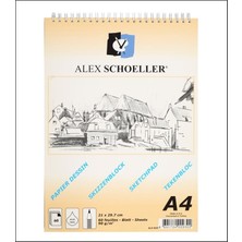 Alex Schoeller A4 Eskiz Blok 90 Gr Spiralli 60 Yaprak Sanatçılar İçin İdeal