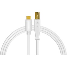 Dj Techtools 04 0048 Chroma Cable Usb-C To B Dj Kablosu (1.5mt Beyaz) | Modern Kontrolcüler Için Optimize Edilmiş