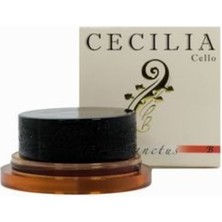 Cecilia Csanc Andrea Sanctus Çello Reçinesi (Yayıcı Aparatlı) | Iki Farklı Reçine Formülünün Karışımı ile Zengin Harmonikler ve Güçlü Tutunuş