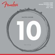 Fender 0730255406 Classic Core 255R Nickel-Plated Steel Elektro Gitar Teli (10-46) | Standart 10-46 Ölçü Güçlü Sinyal ve Dayanıklı Yapı