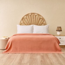 Evidea Soft Rete Çift Kişilik Pike - Kiremit - 200X220 cm
