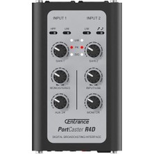 Centrance 01 0002 Portcaster R4D Mobil Podcast Stüdyosu Portatif Kayıt Cihazı | Usb-C, Çift Xlr Girişi Sd Karta Kayıt ve Canlı Yayın