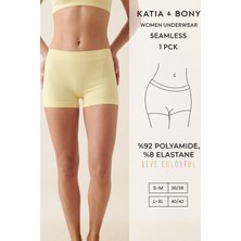 Kadın Sarı Seamless Boxer