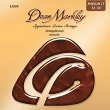 Dean Markley 2004 Bronze Akustik Gitar Teli (12-54) | Medium Light Bronz Sarım Sıcak Ses