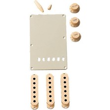Fender 0991368000 Stratocaster Manyetik Kapağı Seti (Aged White) | Eskitilmiş Beyaz Renk 3 Adet Single Coil Kapağı