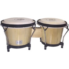 Cox BC105F-NT Naturel Bongo Seti (Orta Seviye - Ritim & Perküsyon) | Hakiki Deri Yüzey, Ayarlanabilir Akort Sistemi, Dayanıklı Ahşap Gövde | Ölçüler: 6" ve 7" Kasnak Çapları