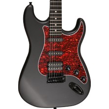 Madison Meg-2bks Elektro Gitar (Mat Siyah) | Satin Finish Pürüzsüz Sap