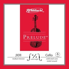 D'addario J1011 Prelude Tek Çello La (A) Teli (4/4) | Başlangıç Seviyesi Için Yumuşak Tuşe Net Duyum ve Kararmaya Dayanıklı Yüzey