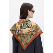 Hawwa Amber Çiçek Desenli 2 70X70