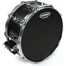 Evans B14HBG Hydraulic Black 14 Inç Yağlı Trampet Derisi - Siyah (Profesyonel) | Mat Siyah Görünüm, Yağ Aralıklı Çift Katman ve Maksimum Susturma Özelliği