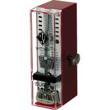 Wittner WT-884051 Süper Mini Metronom (Bordo) | En Küçük Mekanik Model Ahşap Görünümlü