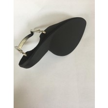 Valencia VCR100HB44 4/4 Keman Çeneliği - Siyah Sert Ağaç (Aksesuar) | Ergonomik Kavisli Tasarım, Cilt Dostu Bitiş, Tam Boy Kemanlarla Uyumlu ve Dayanıklı Metal Bağlantı Aksamı