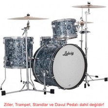 Ludwig LN34023TXA7 Neusonic Downbeat Shell Set (Blue Pearl) | Amerikan Yapımı Akçaağaç/kiraz Gövde