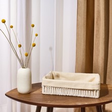 Simple Living Boho Style Sepet - Ekru - 8X22X30 cm
