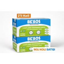 Bezos Z Katlamalı Dispenser Havlu 2 Katlı 20x22 cm %100 Selüloz 2 Koli Avantaj Paket