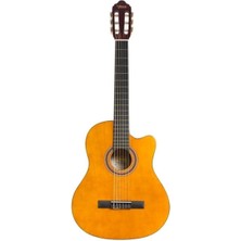 Valencia VC104TC Klasik Gitar - Naturel Cutaway (Başlangıç Seviyesi) | Sap Ayar Çeliği (Truss Rod), Kesik Kasa (Cutaway) ile Üst Perdelere Kolay Erişim ve Parlak Naturel Bitiş