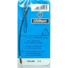 Wittner 915936 2/4 Keman Kuyruk Bağı (Başlangıç/orta - Yedek Parça) | Naylon Kuyruk Kordonu, Vidalı Sabitleme, Akort Kararlılığını Artıran Yapı | Uyum: 1/2 (2/4) Boy Kemanlar
