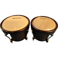 Mitello HO27BK Fiber Bongo Seti (6.5"/7.5" Siyah) | Hava Koşullarından Etkilenmeyen Fiber Gövde Doğal Deri Yüzey Güçlü Projeksiyon