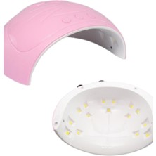 Astraltech Ultraviyole Işıklı 15 Ledli 45W Oje Kurutucu Makine Pembe