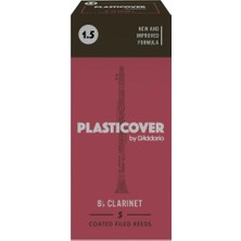 Rico RRP05BCL150 Plasticover Bb Klarnet Kamışı No: 1.5 (Profesyonel/eğitim) - 5'li Paket | Plastik Kaplama, Neme Dayanıklı ve Parlak Ton