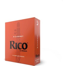 Rico RCA1030 Orange Box Bb Klarnet Kamışı No: 3.0 (Orta Seviye/eğitim) - 10'lu Paket | Standart Kesim, Kolay Çalım ve Kararlı Ses Üretimi