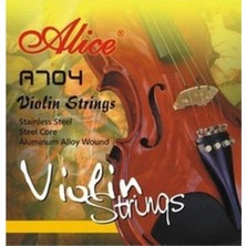 Alice A704-3/4 A704 3/4 Keman Teli Takımı | Orta Gerilim Çocuk Kemanları Için