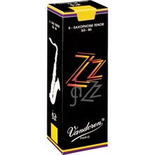 Vandoren SR4215 Zz Jazz Tenor Saksafon Kamışı No: 1.5 (Başlangıç/caz) - 5'li Paket | Başlangıç Seviyesi, Yumuşak Caz Kamışı ve Esnek Çalım