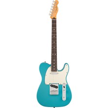 Fender 0140550518 Player Iı Telecaster Elektro Gitar (Aquatone Blue) | Gülağacı Klavye Mavi Pastel Renk ve 6-Saddle Köprü