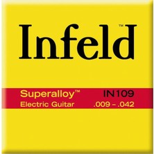 Thomastik IN109 Infeld 0.09 Takım Elektro Gitar Teli | Üstün Ses Dengesi, Hızlı Yay Tepkisi, Profesyonel Orkestra Standartı