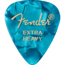 Fender 1980351608 351 Premium Extra Heavy Gitar Penası (Ocean Turquoise) | Okyanus Turkuazı Rengi Selüloit Malzeme ile Doğal Çalım Hissi