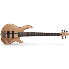 Cort Endonezya Cort A5PLUS Fmmh Opn Artisan Serisi 5 Telli Bas Gitar (Profesyonel) | Bartolini Mk-1 Manyetikler, Neck-Through Sap ve Open Pore Natürel Maun Bitiş