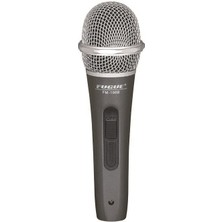 Fugue FM-198B Dinamik Kablolu Mikrofon - Gümüş Başlıklı (Başlangıç/orta Seviye) | Tek Yönlü (Unidirectional) Kardioid Yapı, Vokal ve Sunum Için Net Ses Iletimi