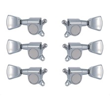 Valencia EMH3103CRR6 Elektro Gitar Burgu Seti - 6'lı Krom (Aksesuar/yedek Parça) | Standart Kapalı Sistem, Hassas Akort Mekanizması ve Dayanıklı Metal Gövde