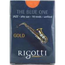 Rigotti RGJSA1015 Jazz Alto Saksafon Kamışı No: 1.5 (Profesyonel/butik) - 10'lu Paket | El Yapımı Fransız Butik Kamış, Güçlü Projeksiyon ve Esnek Tepki