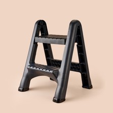 3 adet Tuffex Step & Fold Katlanır Basamaklı Tabure - Siyah