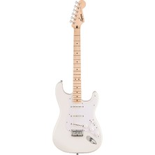 Squier 0373252580 Sonic Stratocaster Hardtail Elektro Gitar (Arctic White) | Sabit Köprü Kutup Beyazı ve Akçaağaç Klavye
