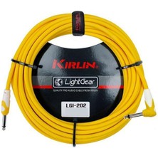 Kirlin Kırlın LGI-202-3M-YE Sarı L Uçlu Kablo (3 Metre) | Sahne Kullanımı Için Görünür Sarı Renk Yüksek Kaliteli Iletken ve Güçlü Jaklar
