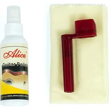 Alice A039PO-B Gitar Temizlik ve Bakım Seti | Parmak Izi ve Toz Giderici Parlatıcı Solüsyon Tel Ömrünü Uzatan Koruyucu Katman