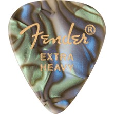 Fender 1980351657 351 Premium Extra Heavy Gitar Penası (Abalone) | Göz Alıcı Abalone Desen Ekstra Sert Yapı ile Maksimum Kontrol (12'li)